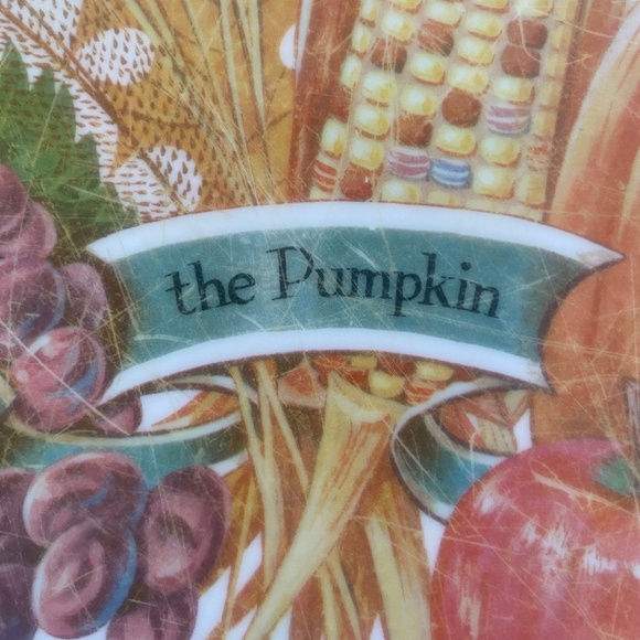 Waverly Products I Scalloped Autumn Harvest Serving Tray I James Whitcomb Riley - Picture 7 of 16